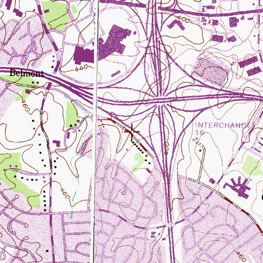 Topographic Map of Al Rahmah School, MD