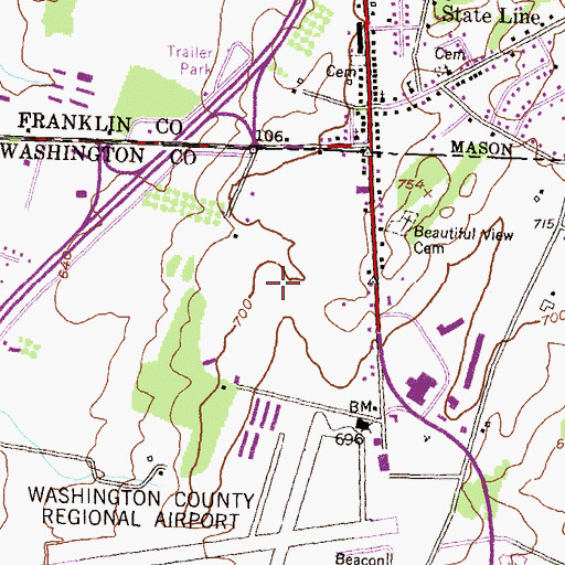 Topographic Map of Citicorp Family Center, MD