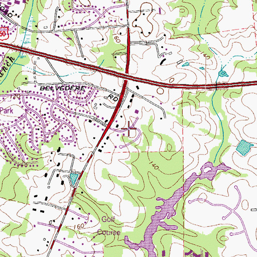Topographic Map of Washington New Church School, MD