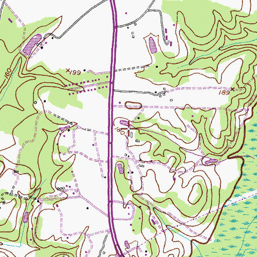 Topographic Map of Grace Christian Academy of Maryland, MD
