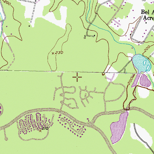 Topographic Map of C Paul Barnhart Elementary School, MD