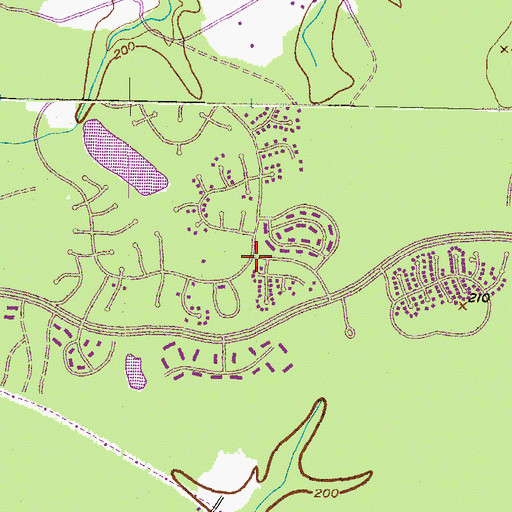 Topographic Map of The Beddow School, MD