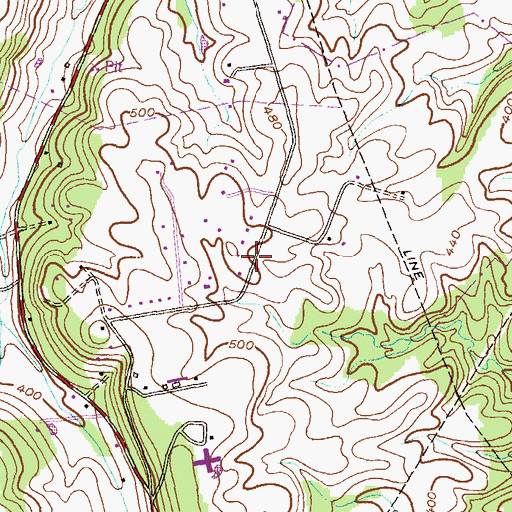Topographic Map of Peter Pan Learning Center, MD