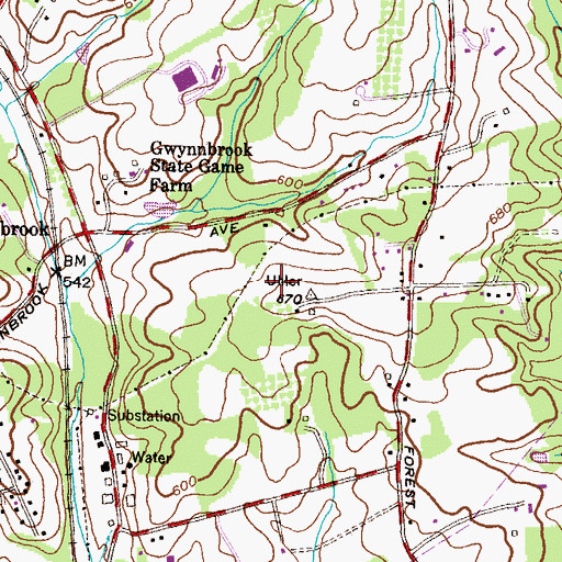 Topographic Map of Beth El Aleph Bet Child Development Center, MD