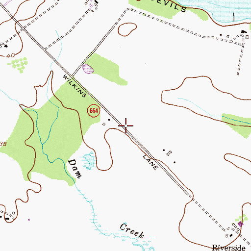Topographic Map of Kent School Elementary School, MD