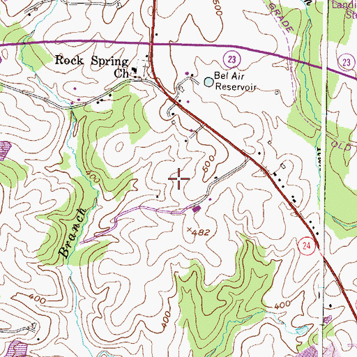 Topographic Map of Forest Lakes Elementary School, MD