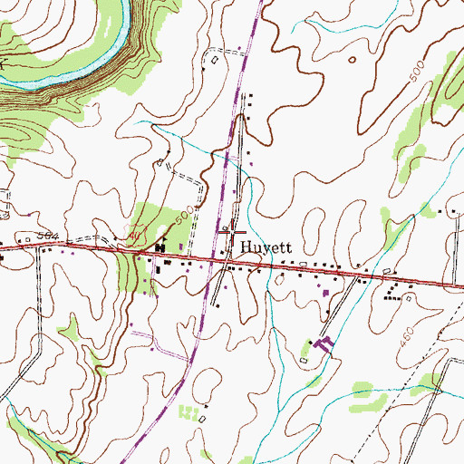 Topographic Map of Hagerstown Mennonite Fellowship, MD