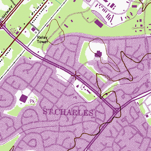 Topographic Map of Good Shepherd Education Center Preschool, MD