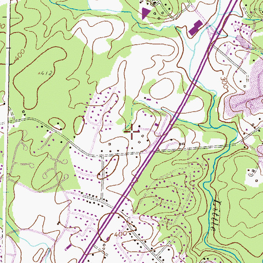 Topographic Map of Gan Israel Day School, MD