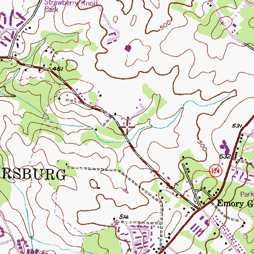 Topographic Map of The Jefferson Montessori School, MD