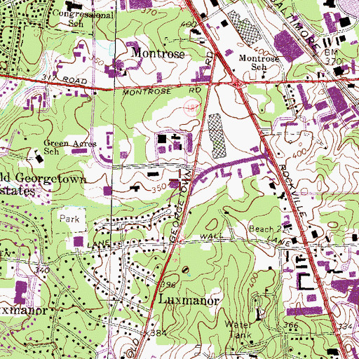 Topographic Map of Executive Child Development Center, MD