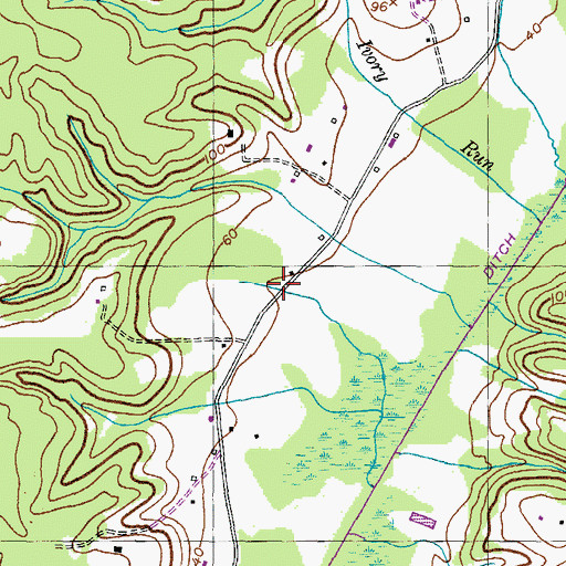 Topographic Map of Sunny Meadow School, MD