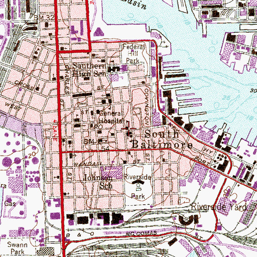 Topographic Map of Saint Ignatius Loyola Academy, MD