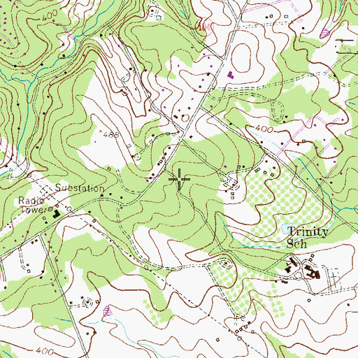 Topographic Map of Bonnie Branch Middle School, MD