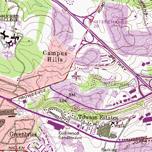 Topographic Map of Cromwell Elementary Regional Magnet School, MD