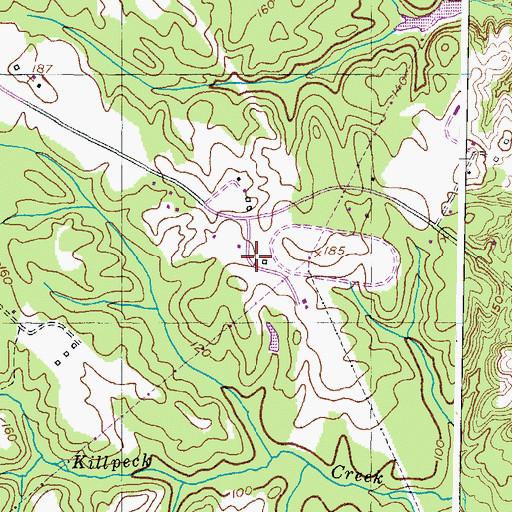 Topographic Map of Victory Baptist Academy, MD