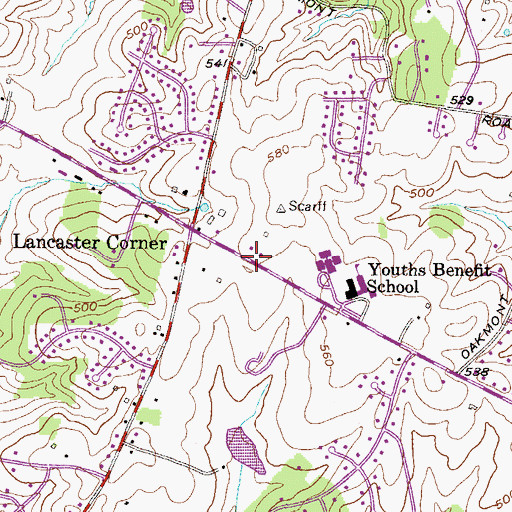 Topographic Map of James Run Christian Academy, MD