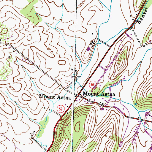 Topographic Map of Shiningtree School, MD