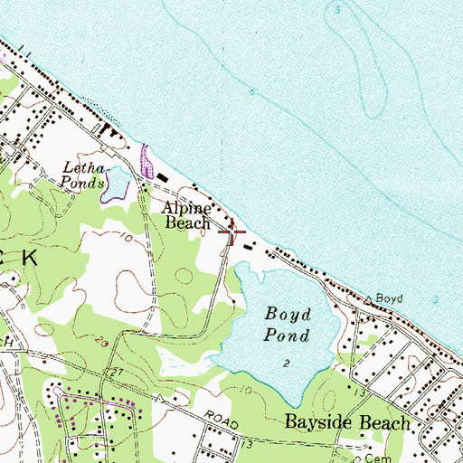 Topographic Map of Amigonian School, MD