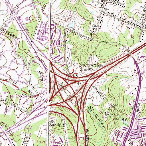 Topographic Map of Kingsway Learning Center, MD