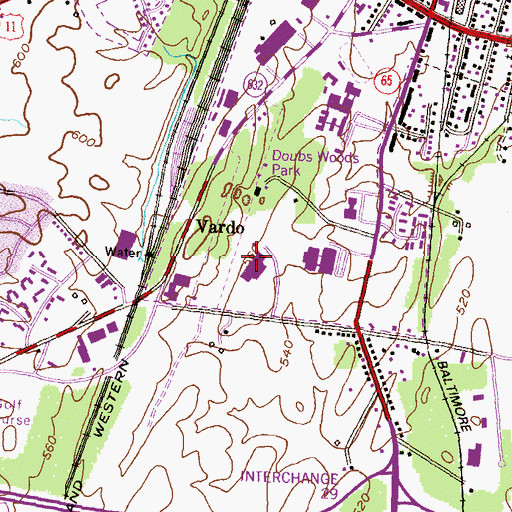 Topographic Map of Adult Basic Education, MD