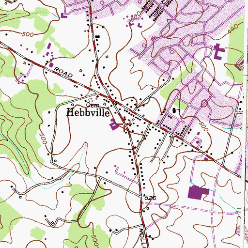 Topographic Map of Arlington Baptist School, MD