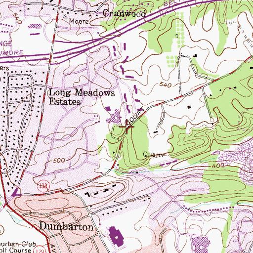 Topographic Map of Beth Tfiloh Dahan Community School, MD