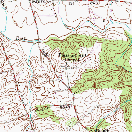 Topographic Map of Cambridge School Elementary School, MD