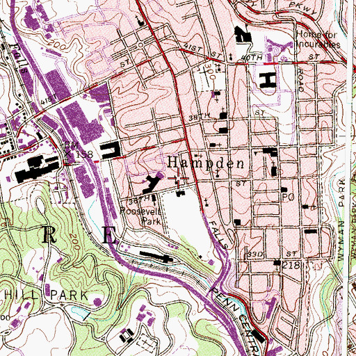 Topographic Map of Independence School Local I, MD