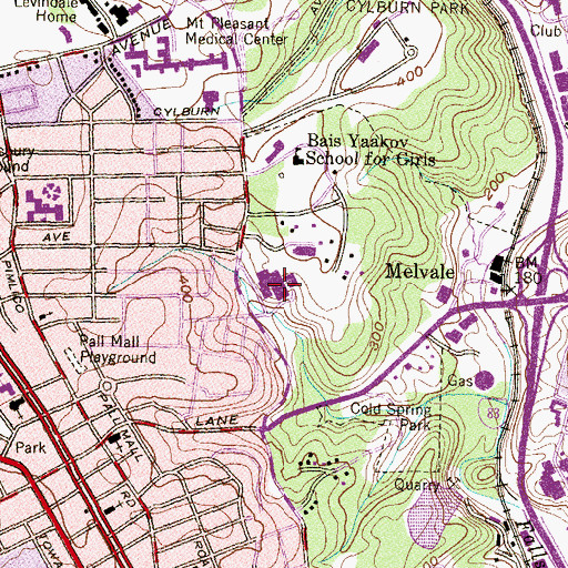 Topographic Map of KIPP Harmony Academy, MD