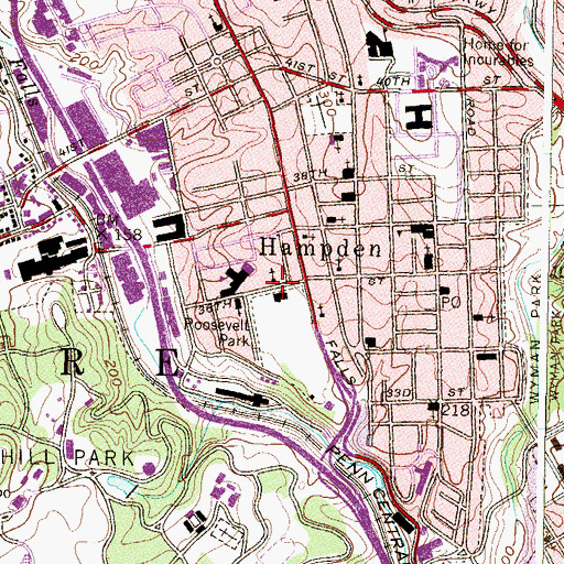 Topographic Map of Learning Co-op, MD