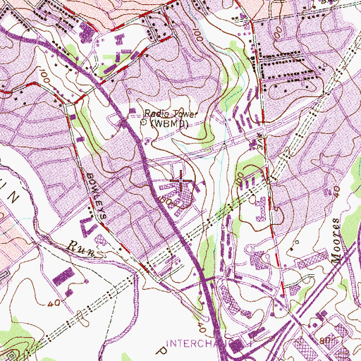 Topographic Map of Maritime Industries Academy, MD