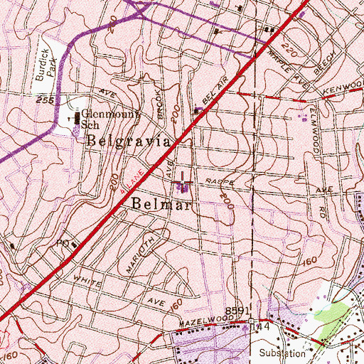 Topographic Map of City Neighbors Charter School, MD