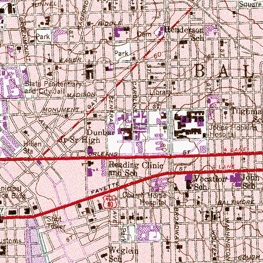 Topographic Map of National Academy Foundation School, MD