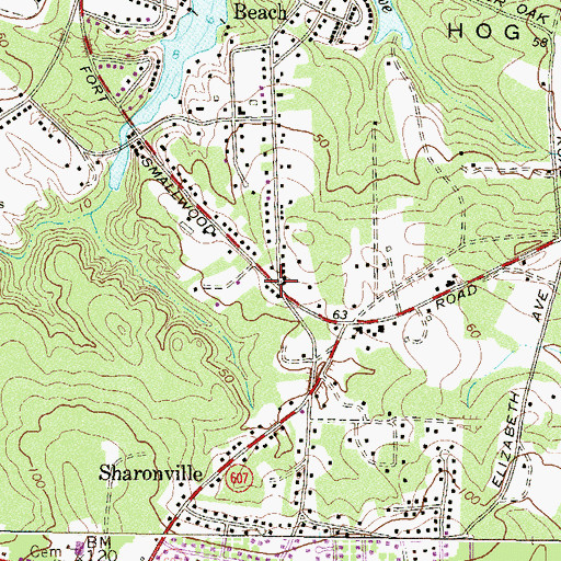 Topographic Map of Pasadena Child Care and Homework Center, MD