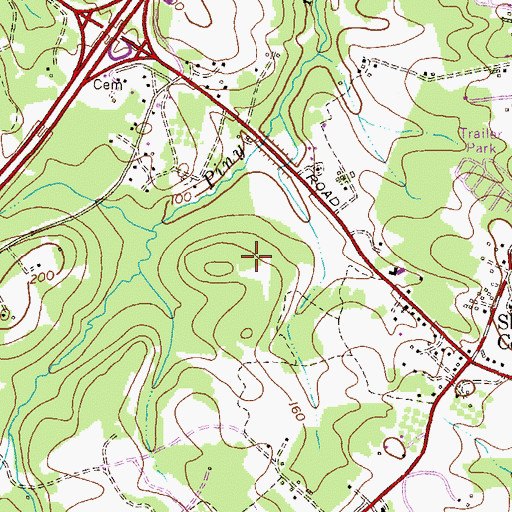 Topographic Map of Anne Arundel Community College - Arundel Mills, MD