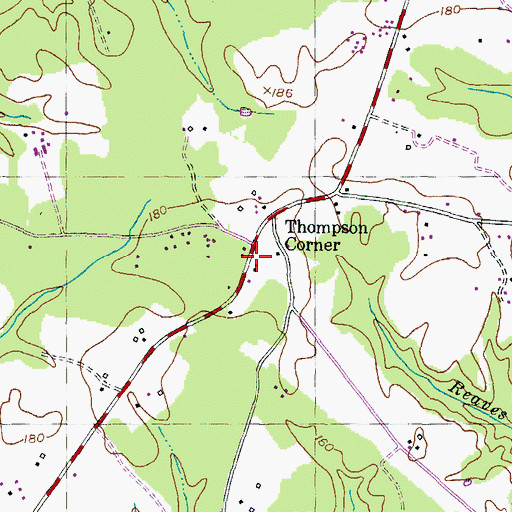 Topographic Map of Woodside Amish School, MD