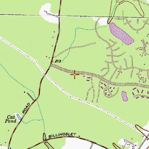 Topographic Map of The Goddard School Early Childhood Development, MD
