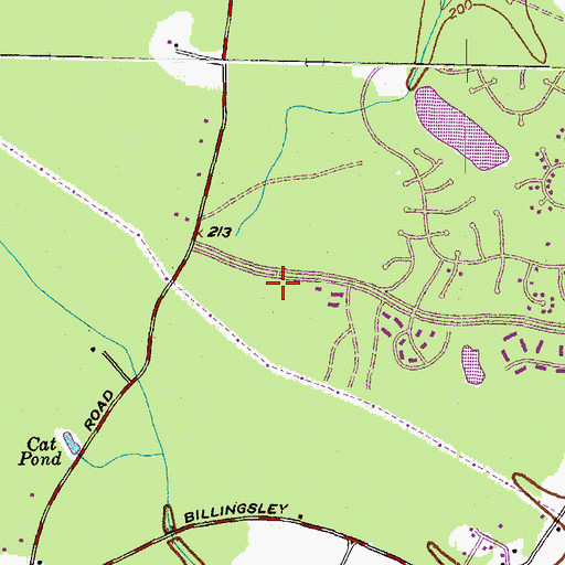 Topographic Map of The Goddard School Early Childhood Development, MD