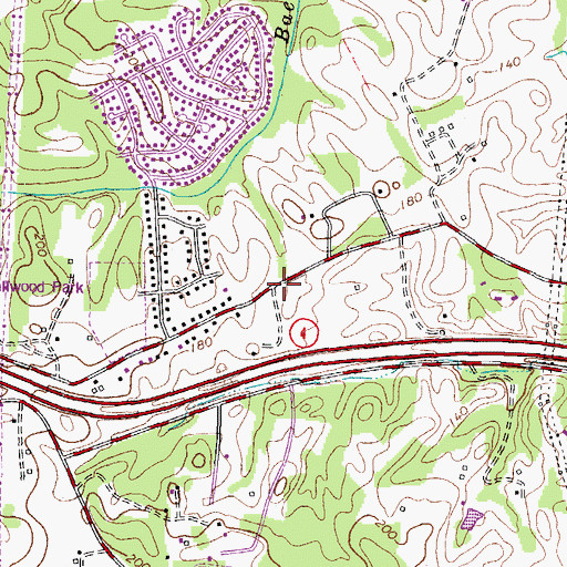 Topographic Map of Kingdom Christian Academy Elementary School, MD