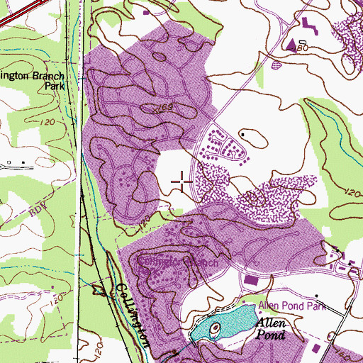 Topographic Map of Northview Elementary School, MD