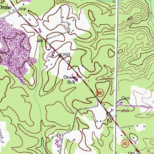 Topographic Map of William Schmidt Environmental Center School, MD
