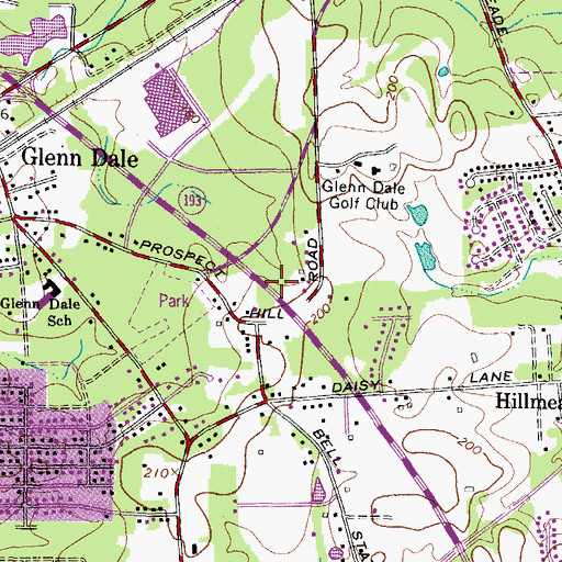Topographic Map of Reid Temple Christian Academy, MD