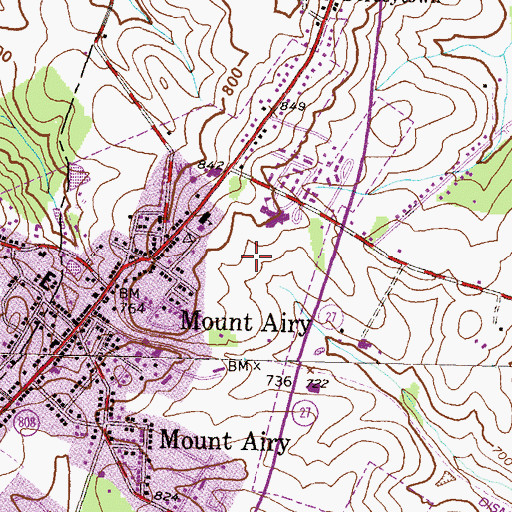Topographic Map of Parrs Ridge Elementary School, MD