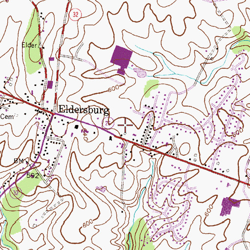 Topographic Map of Friendship School, MD