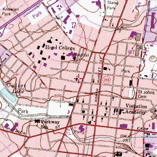 Topographic Map of Monocacy Valley Montessori Public Charter School, MD