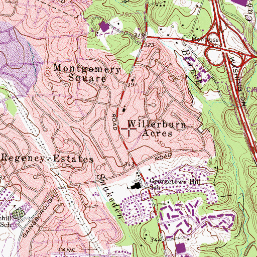 Topographic Map of Saint James Childrens School, MD