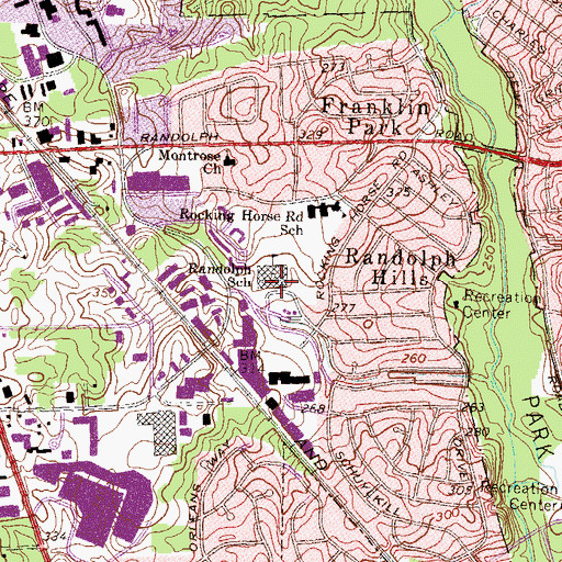 Topographic Map of White Flint Childrens House, MD