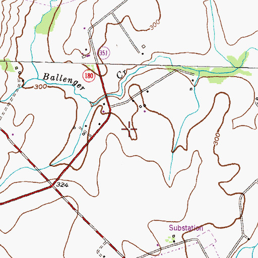 Topographic Map of Tuscarora Elementary School, MD