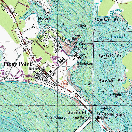Topographic Map of Paul Hall Center for Maritime Training and Education, MD
